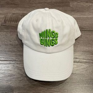 Mings Bings White Logo Baseball Hat Cap